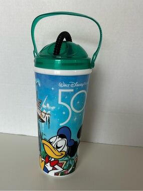 Disney World 50th Anniversary Refillable Resort Mug Donald Duck Mickey 2021